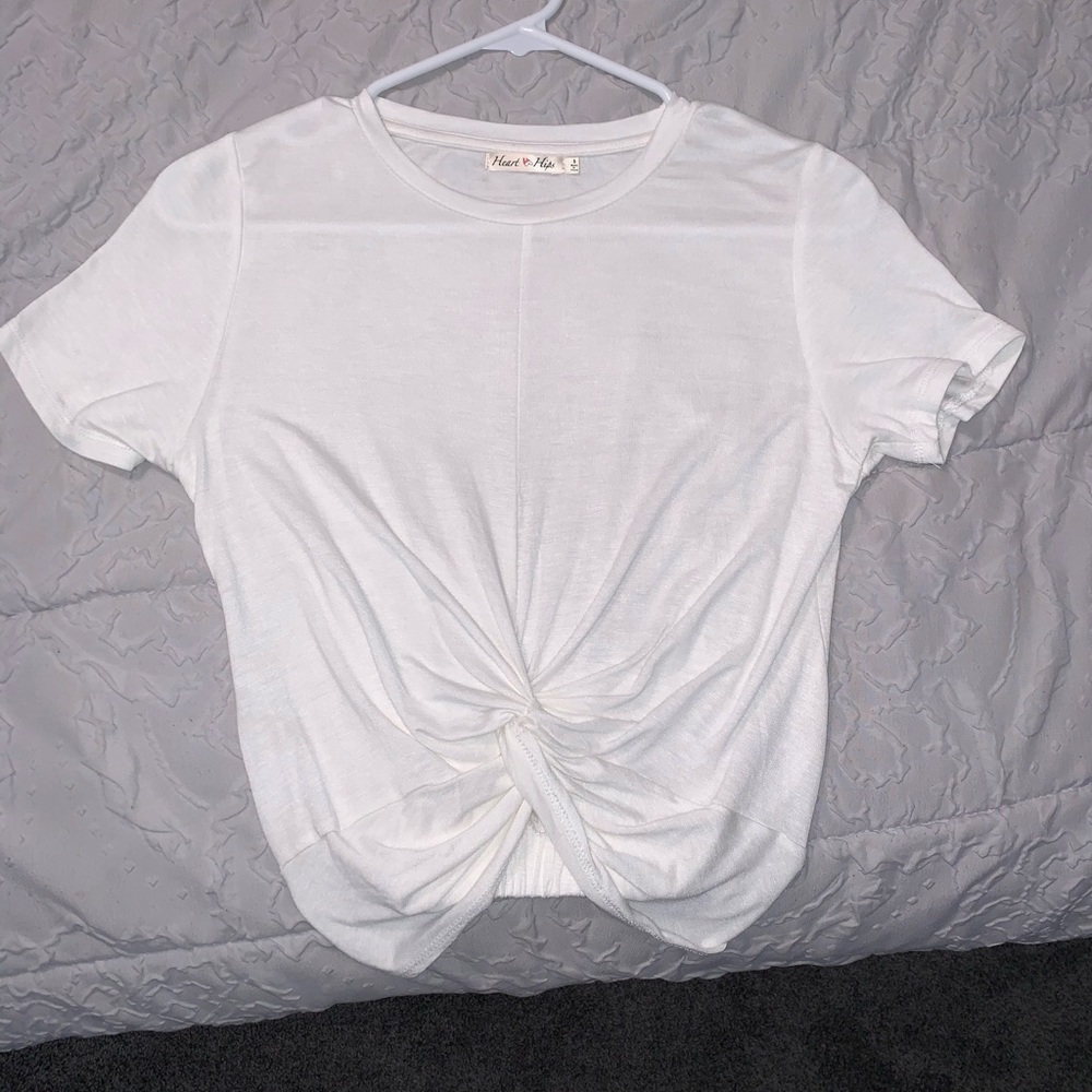 twisted tie crop top
